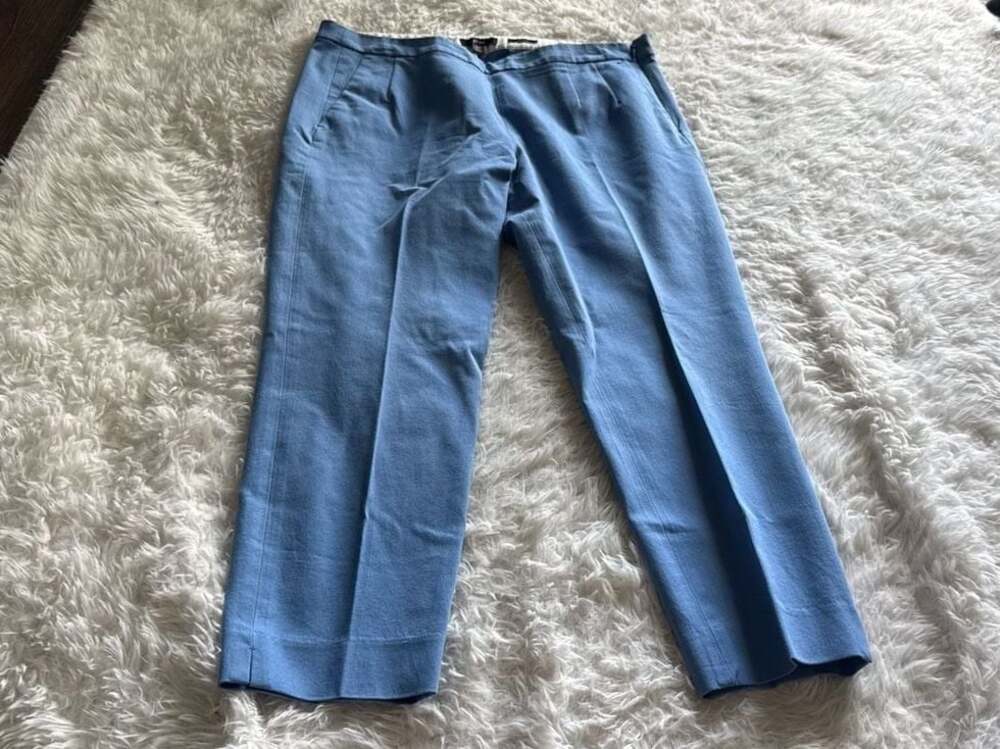 J.Crew Martie Pant‎ in Bi-stretch Cotton Sky Blue 12P